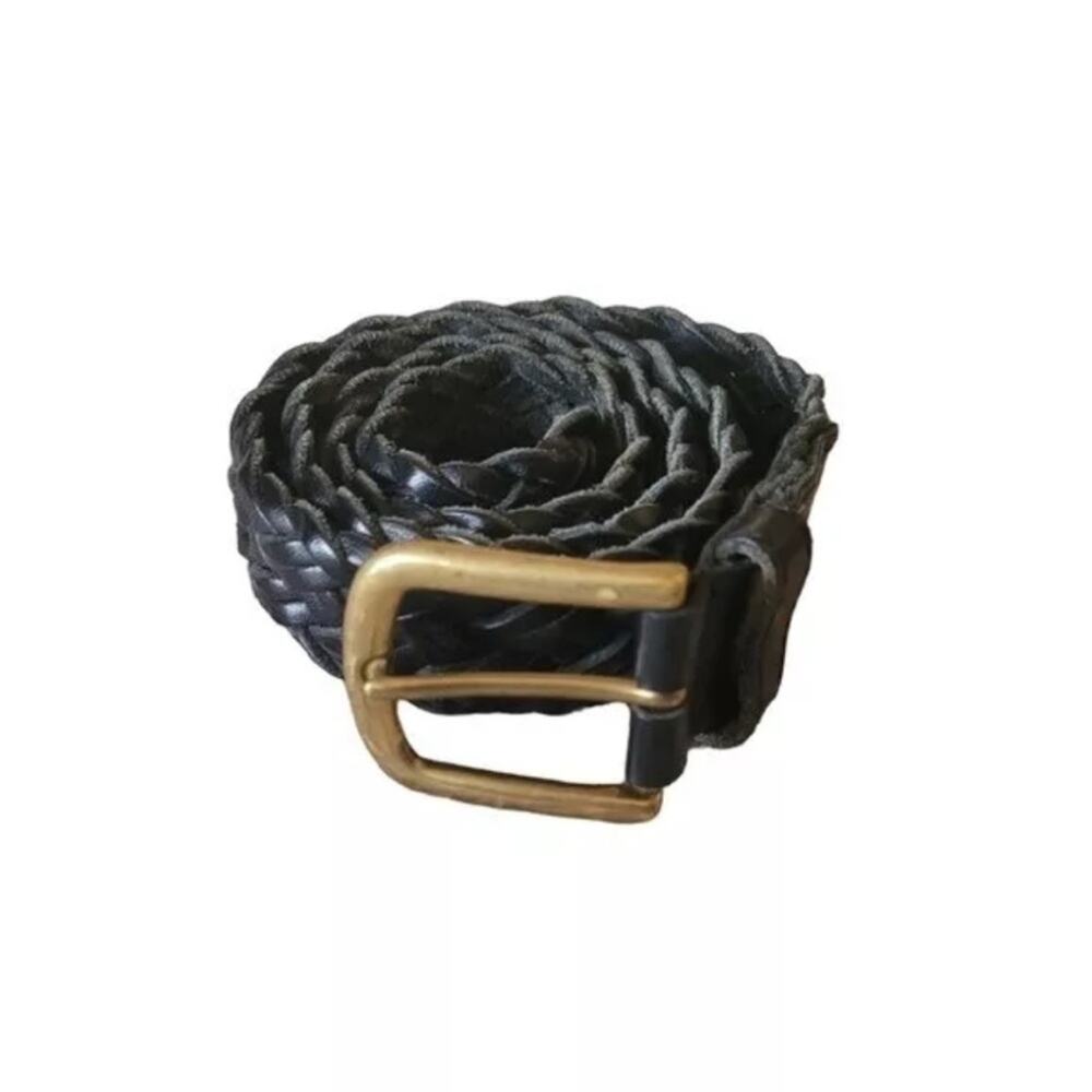 LUCKY women’s Black Braided Belt, Small